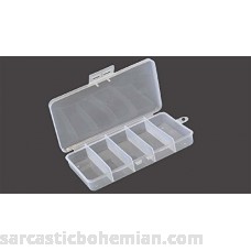 7 X 3 ½ Bead And Craft- 5 Compartment Plastic Box Pack of 2 Pcs. B00VUG22JA